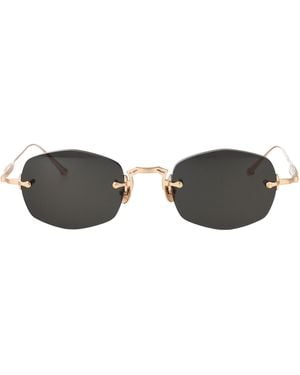 Matsuda Brushed Titanium Sunglasses - Gray