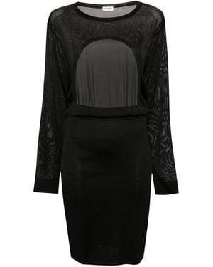 Saint Laurent Knitted Dresses - Black