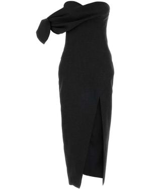 Givenchy Bow Bustier Midi Dress - Black