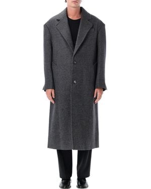 Ami Paris Long Wool Coat - Black