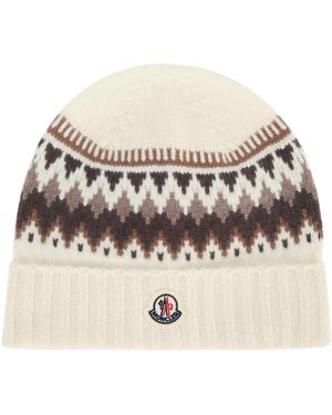 Moncler Jr Hat - Natural