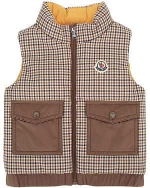 Moncler Jr Adrien Vest - Brown