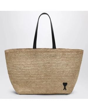 Ami Paris Ami De Coeur Tote Bag - Natural