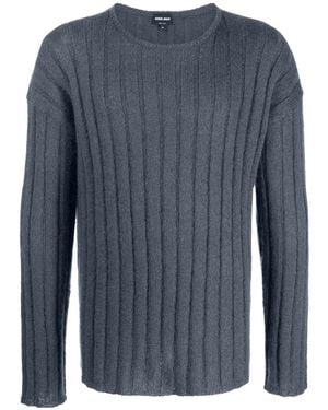 Giorgio Armani Wool Polyamide Round Neck - Blue