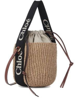 Chloé Woody Small Basket Bag - Multicolour