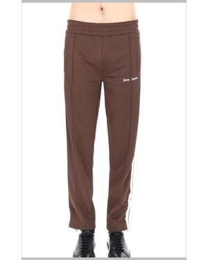 Palm Angels Pantalone Track Classic Logo - Brown