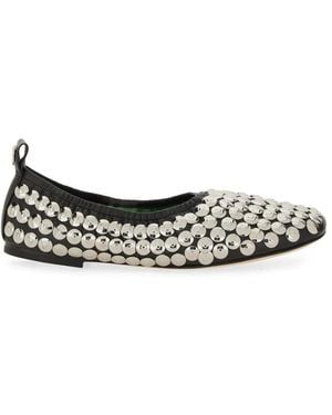 Tory Burch Bovine Leather Flats - White