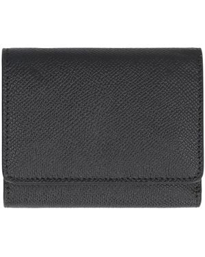 Maison Margiela Four Stitch Leather Wallets - Gray