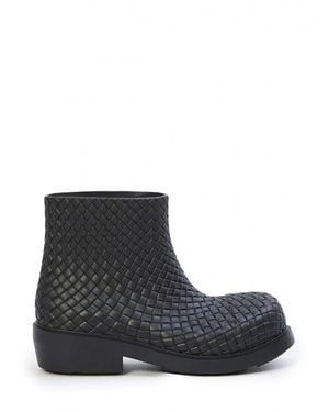 Bottega Veneta Fireman Ankle Boots - Black