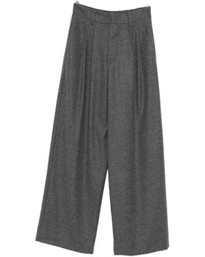 Susanne Bommer Cotton Blend Trousers - Grey