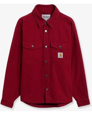 Carhartt Selby Shirt Cotton Jacket - Red