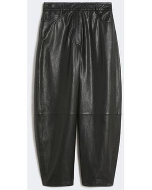 Weekend by Maxmara Leather Pants - Gray