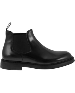 Doucal's Chelsea Leather Ankle Boot - Black