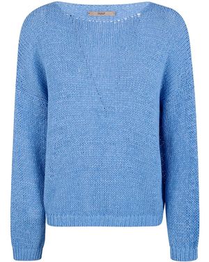 Nuur Boat Neck Jumper - Blue