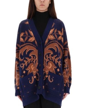 Etro Wool Cardigan - Blue