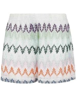 Missoni Multicolor Viscose Shorts - Gray