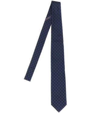 Gucci 'Double G' Tie - Blue