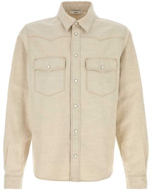 Fendi Shirt Denim Denim Selleria - Natural