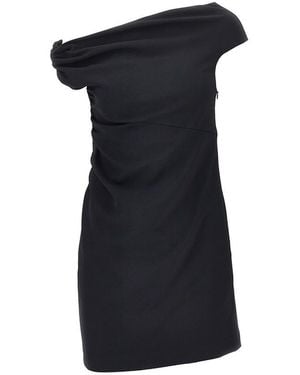 Pinko Stretch Crêpe Short Dress - Black