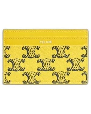 Celine Medium Card Holder - Yellow