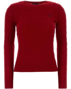 Polo Ralph Lauren Julianna-Long Sleeve-Pullover - Red