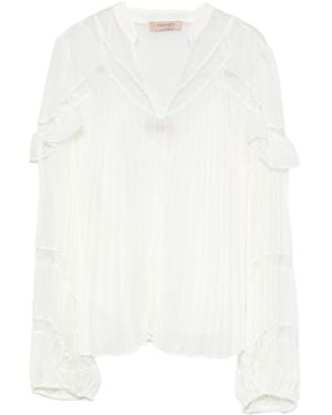 Twinset Mother Of Pearl Shirt - White