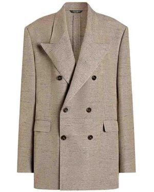 Dolce & Gabbana Dolce & Gabbana Viscose Jacket - Natural