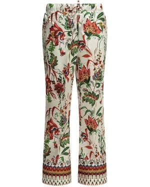 Samantha Sung Silk Trousers - White