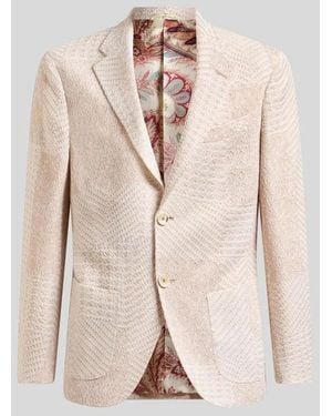 Etro Knitted Jacket Roma Sport - Natural