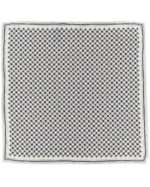 Brunello Cucinelli Double Face Silk Pocket Clutch Bag - Grey