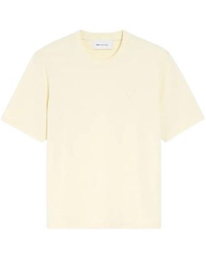 Ami Paris Ami De Coeur T-Shirt - Natural