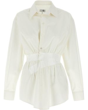 MM6 by Maison Margiela Taped" Shirt - White