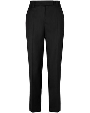 Prada Safety-Pin Detail Wool Trousers - Black
