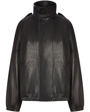 Saint Laurent Leather Jacket - Black