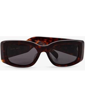 Celine Triomphe Xl 01 Acetate Sunglasses - Black