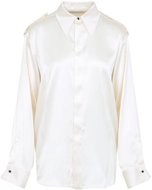 Phoebe Philo Shirts Nude & Neutrals - White