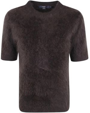 Seventy Cashmere Short Sleeves Round Neck Sweater - Black