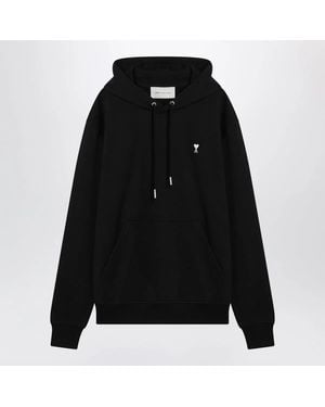 Ami Paris Ami De Coeur Hooded Sweatshirt - Black