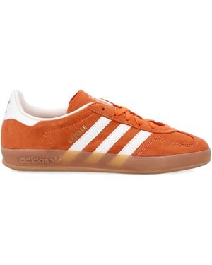 adidas Originals Gazelle Indoor Leather Sneakers - Orange