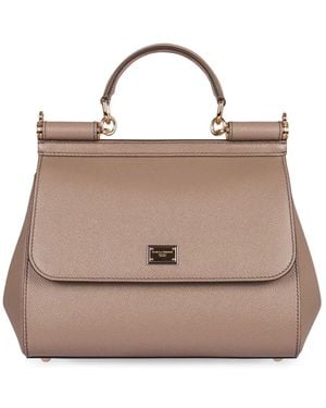 Dolce & Gabbana Dolce & Gabbana Borsa A Mano Sicily Large - Brown
