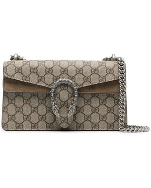 Gucci Compact Dionysus Gg Shoulder Bag - Gray