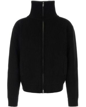 Balenciaga Zipped Cardigan - Black
