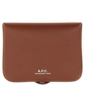 A.P.C. Portamonete Josh - Brown
