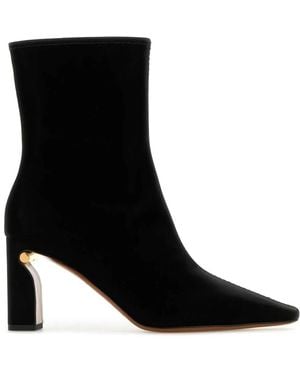 McQueen Fabric Ankle Boots - Black