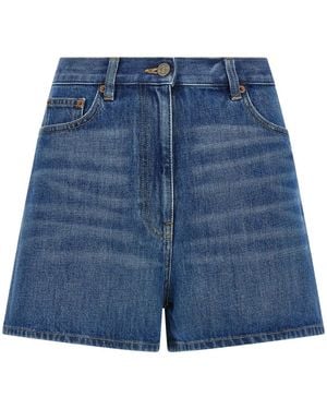 Valentino Garavani Vgold Shorts - Blue