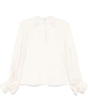Filippa K "Stand" Collar Blouse - White