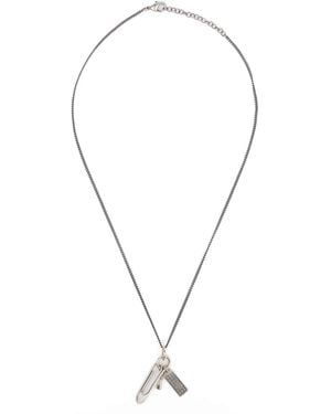 MM6 by Maison Margiela 'Graffetta' Necklace - Metallic