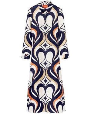 La DoubleJ Geometric Pattern Dress - Blue