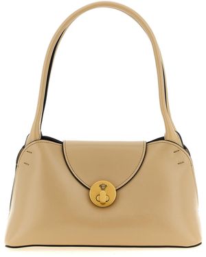 Versace 'Vivian' Leather Shoulder Bag - Natural