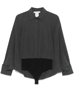 Max Mara Silk Bodysuit - Black